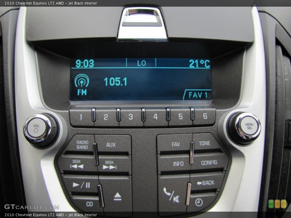 Jet Black Interior Audio System for the 2010 Chevrolet Equinox LTZ AWD #53454809