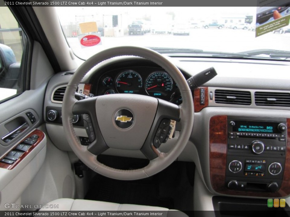 Light Titanium/Dark Titanium Interior Dashboard for the 2011 Chevrolet Silverado 1500 LTZ Crew Cab 4x4 #53456146