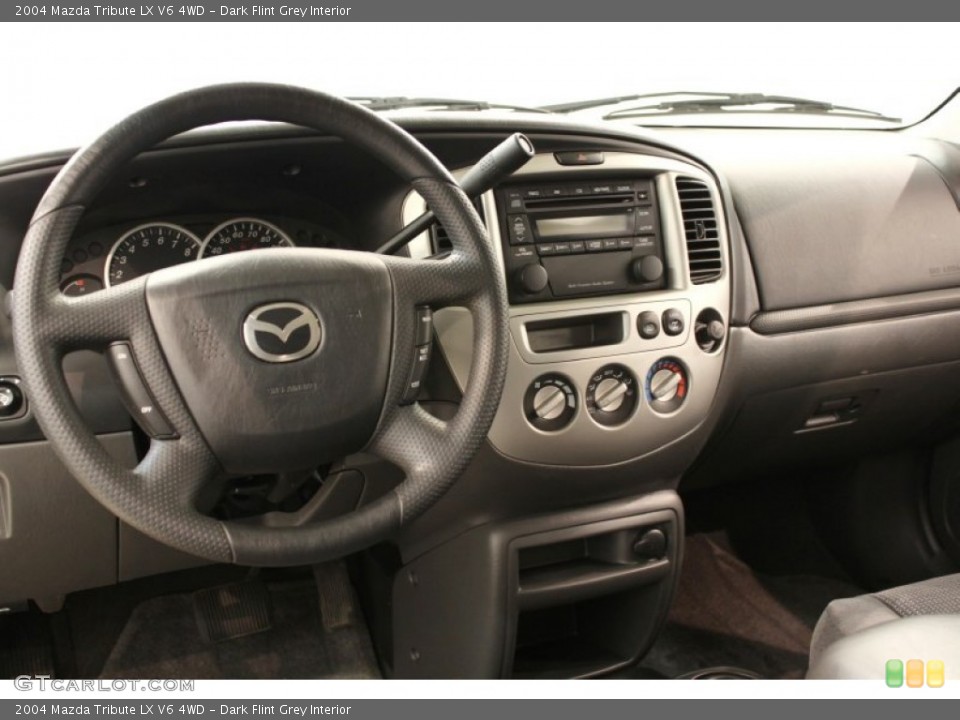 Dark Flint Grey Interior Dashboard for the 2004 Mazda Tribute LX V6 4WD #53456186