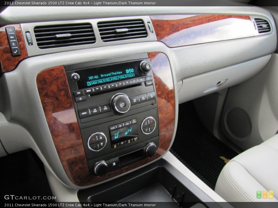 Light Titanium/Dark Titanium Interior Controls for the 2011 Chevrolet Silverado 1500 LTZ Crew Cab 4x4 #53456291