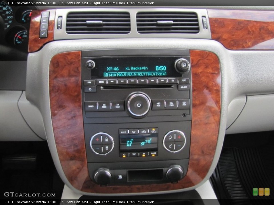 Light Titanium/Dark Titanium Interior Controls for the 2011 Chevrolet Silverado 1500 LTZ Crew Cab 4x4 #53456307