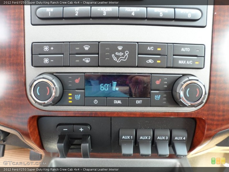 Chaparral Leather Interior Controls for the 2012 Ford F250 Super Duty King Ranch Crew Cab 4x4 #53456752