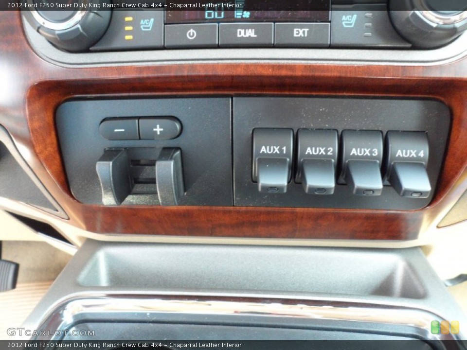 Chaparral Leather Interior Controls for the 2012 Ford F250 Super Duty King Ranch Crew Cab 4x4 #53456768