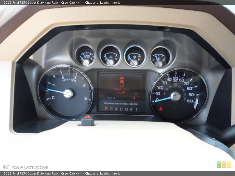 Chaparral Leather Interior Gauges for the 2012 Ford F250 Super Duty King Ranch Crew Cab 4x4 #53456842