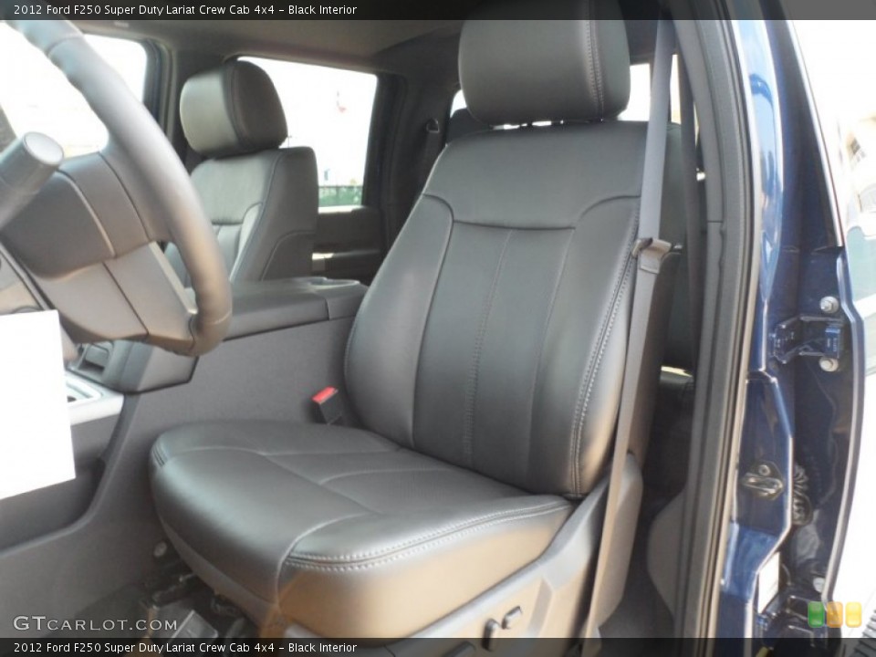 Black Interior Photo for the 2012 Ford F250 Super Duty Lariat Crew Cab 4x4 #53457287