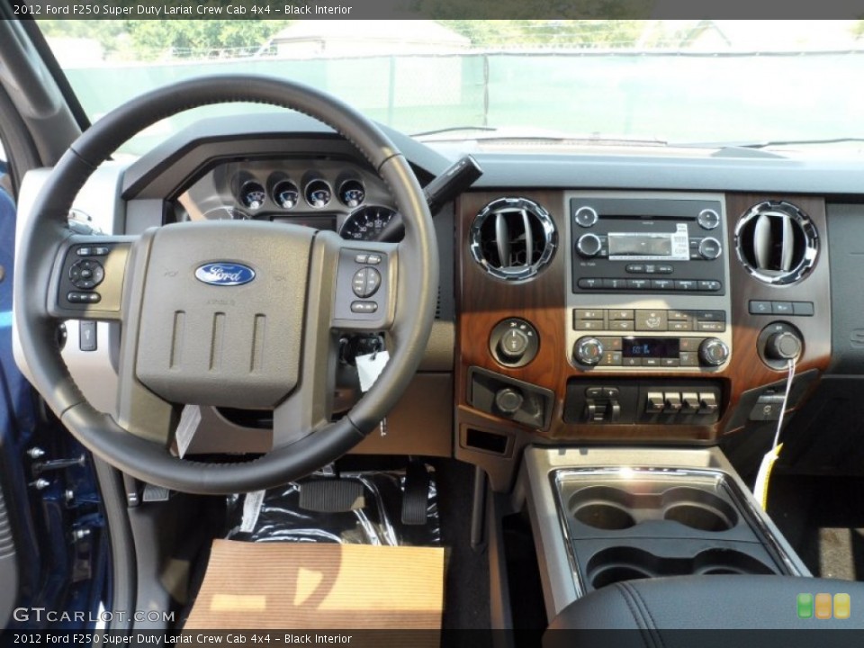 Black Interior Dashboard for the 2012 Ford F250 Super Duty Lariat Crew Cab 4x4 #53457334