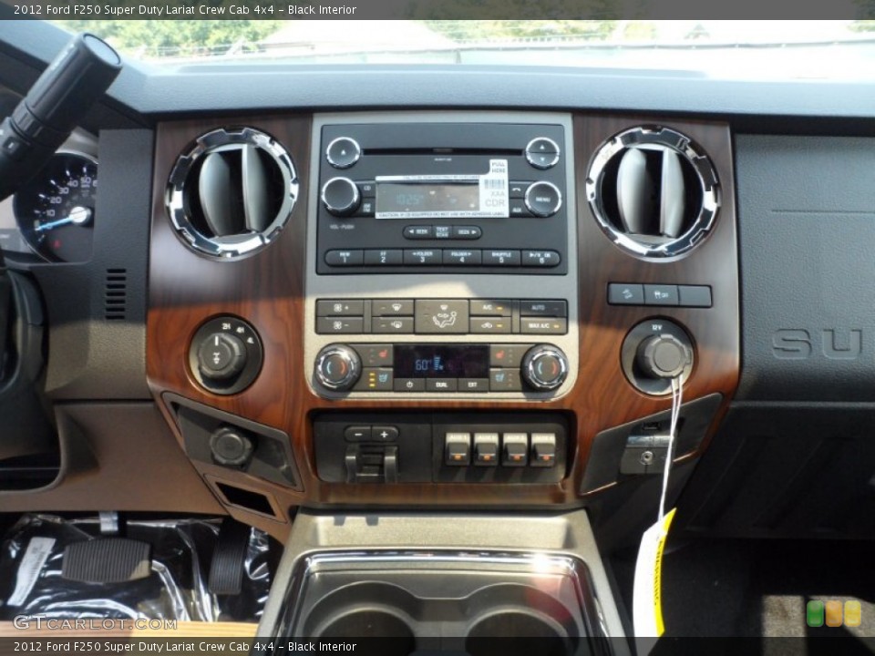 Black Interior Controls for the 2012 Ford F250 Super Duty Lariat Crew Cab 4x4 #53457348