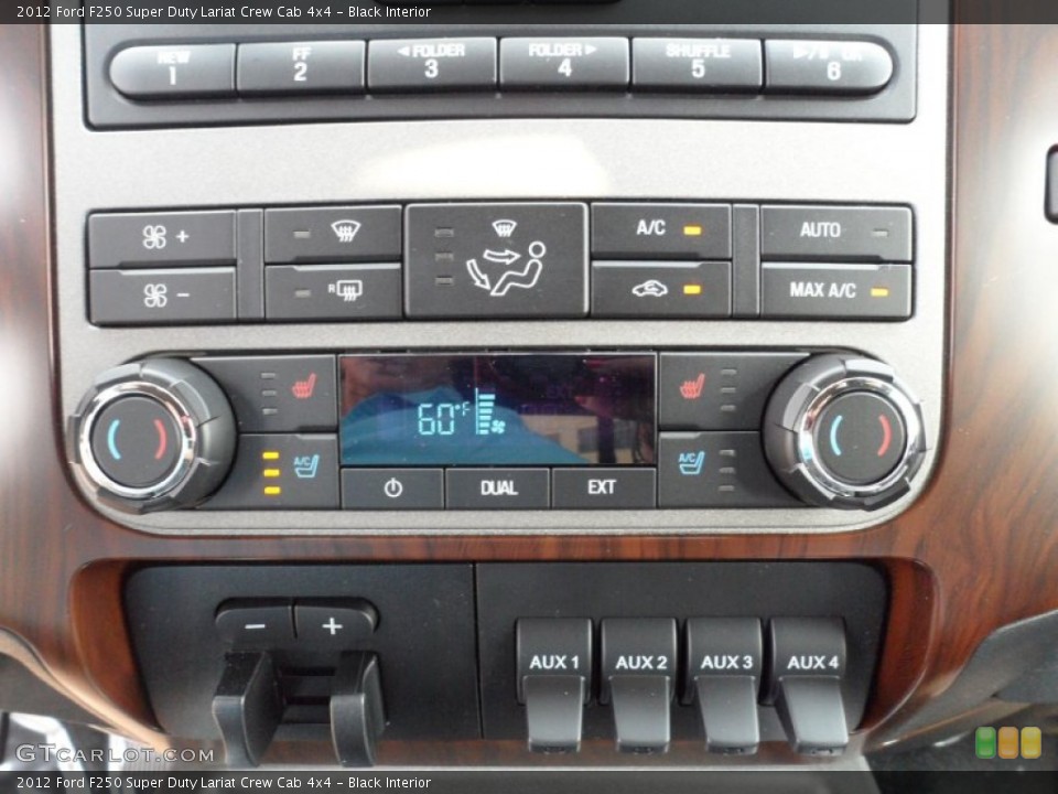 Black Interior Controls for the 2012 Ford F250 Super Duty Lariat Crew Cab 4x4 #53457377