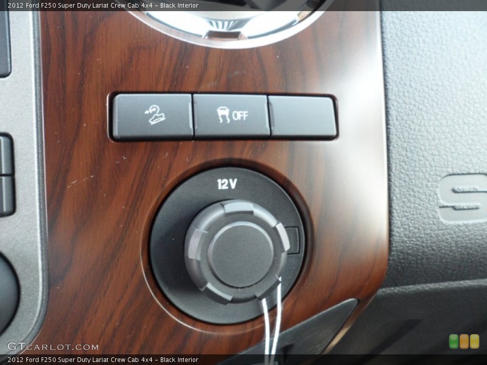 Black Interior Controls for the 2012 Ford F250 Super Duty Lariat Crew Cab 4x4 #53457404
