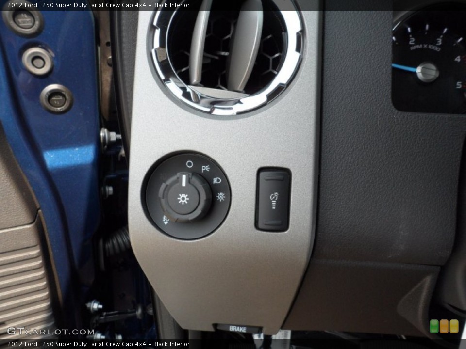 Black Interior Controls for the 2012 Ford F250 Super Duty Lariat Crew Cab 4x4 #53457480