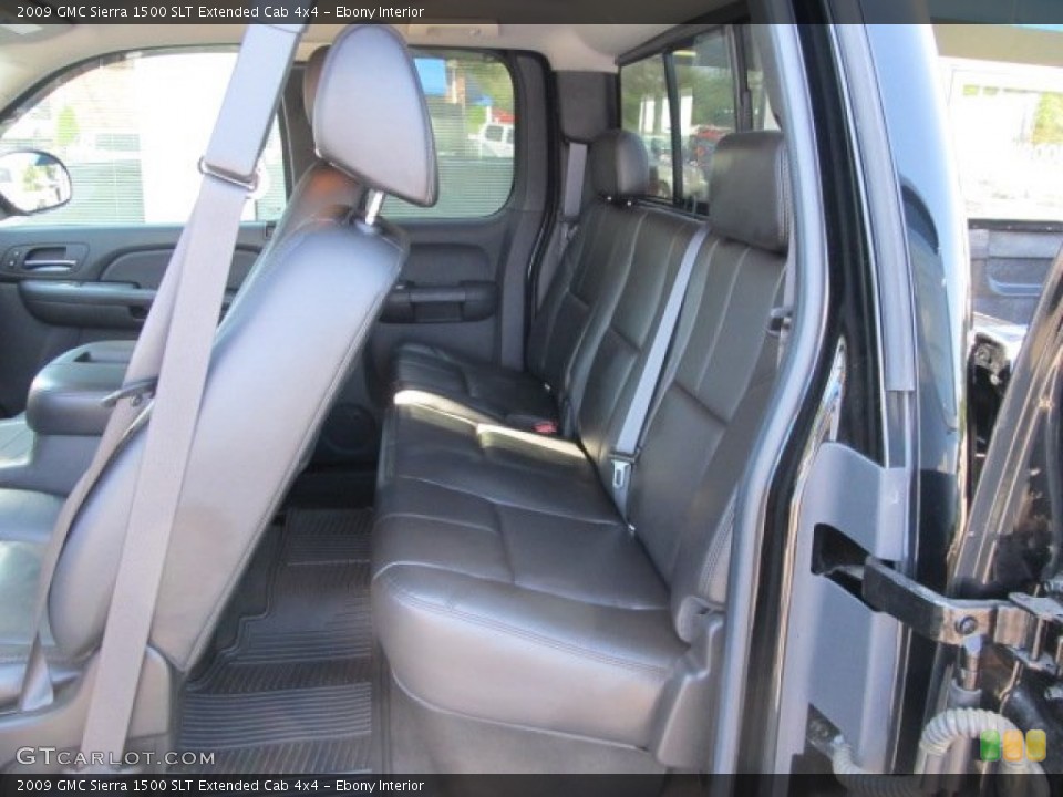 Ebony Interior Photo for the 2009 GMC Sierra 1500 SLT Extended Cab 4x4 #53459258