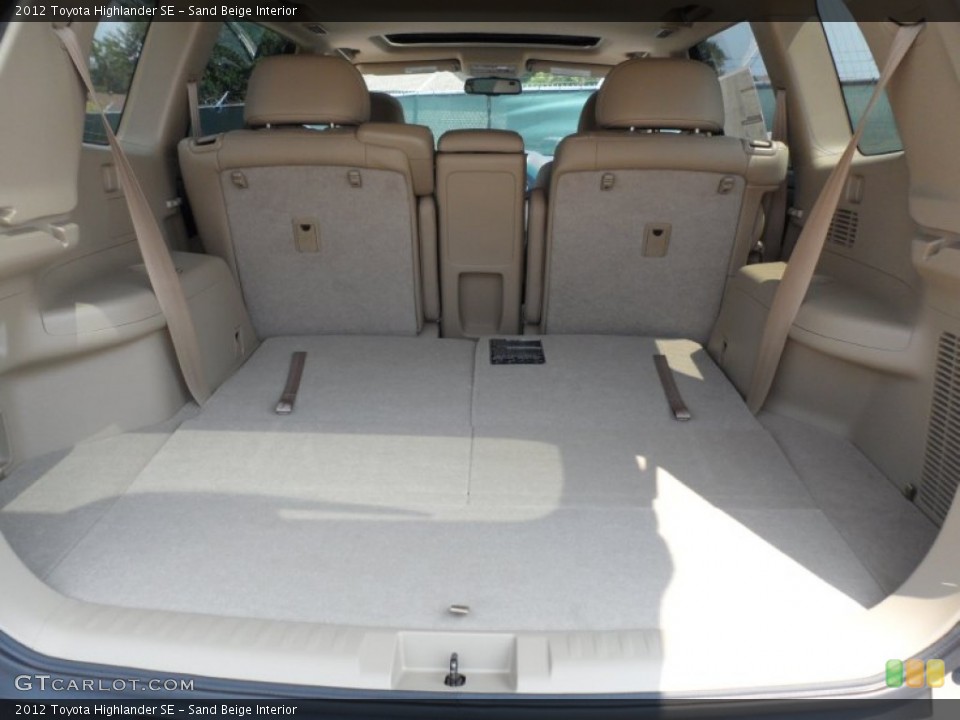Sand Beige Interior Trunk for the 2012 Toyota Highlander SE #53459495