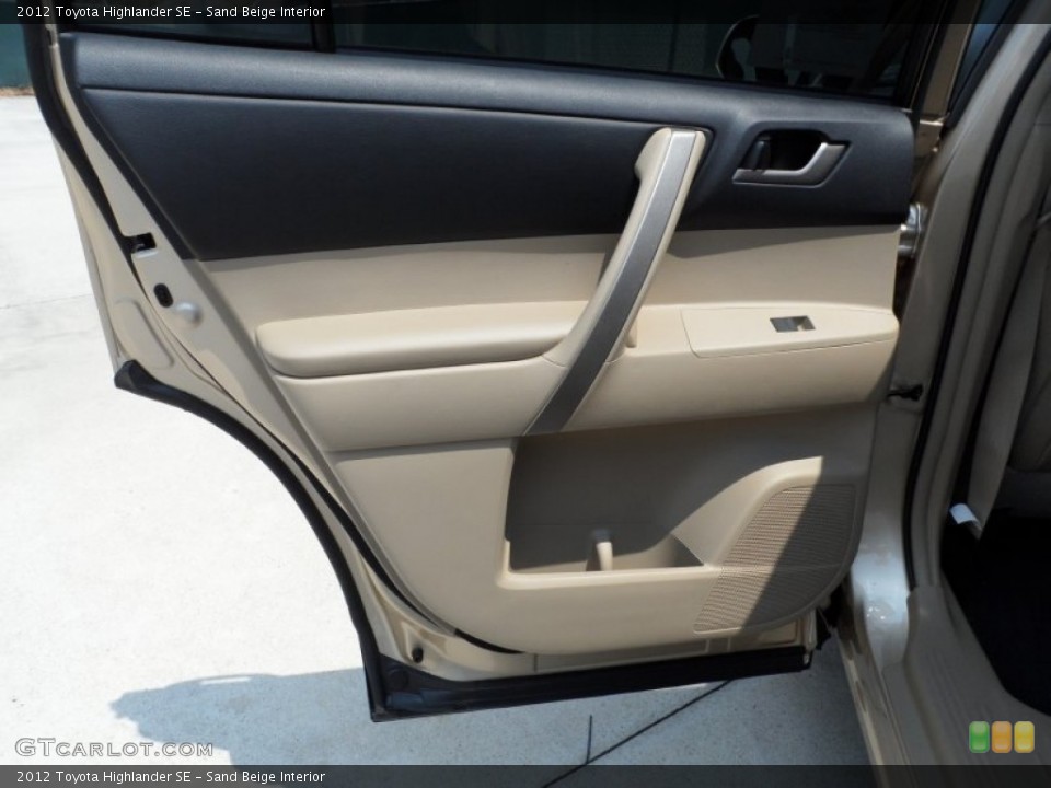 Sand Beige Interior Door Panel for the 2012 Toyota Highlander SE #53459506