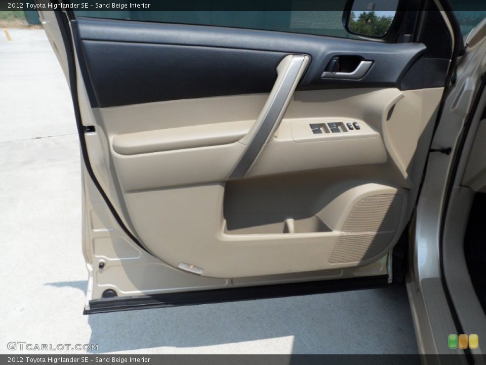 Sand Beige Interior Door Panel for the 2012 Toyota Highlander SE #53459549