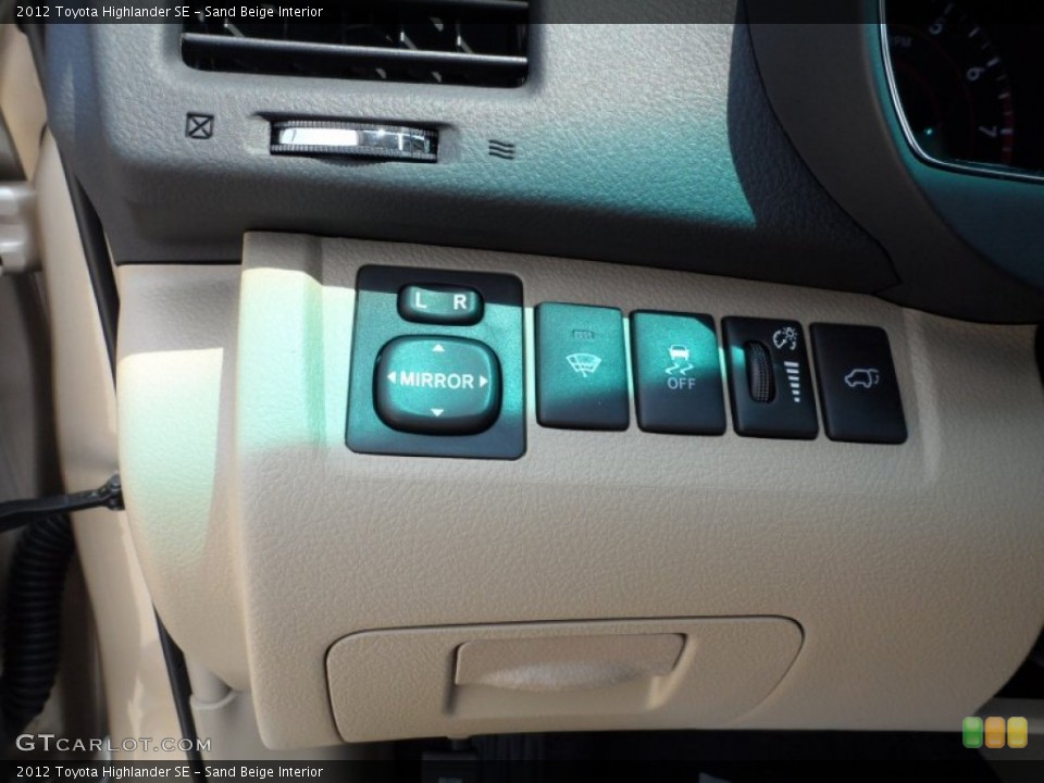 Sand Beige Interior Controls for the 2012 Toyota Highlander SE #53459756