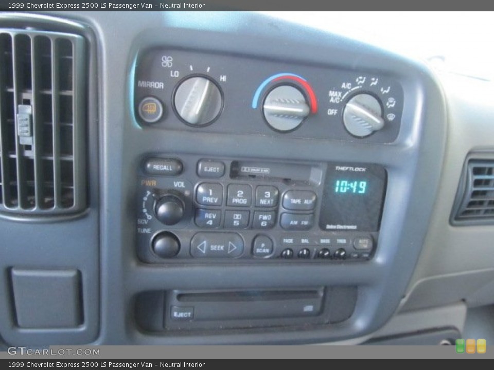 Neutral Interior Audio System for the 1999 Chevrolet Express 2500 LS Passenger Van #53460023