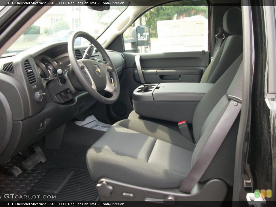 Ebony Interior Photo for the 2011 Chevrolet Silverado 2500HD LT Regular Cab 4x4 #53460616