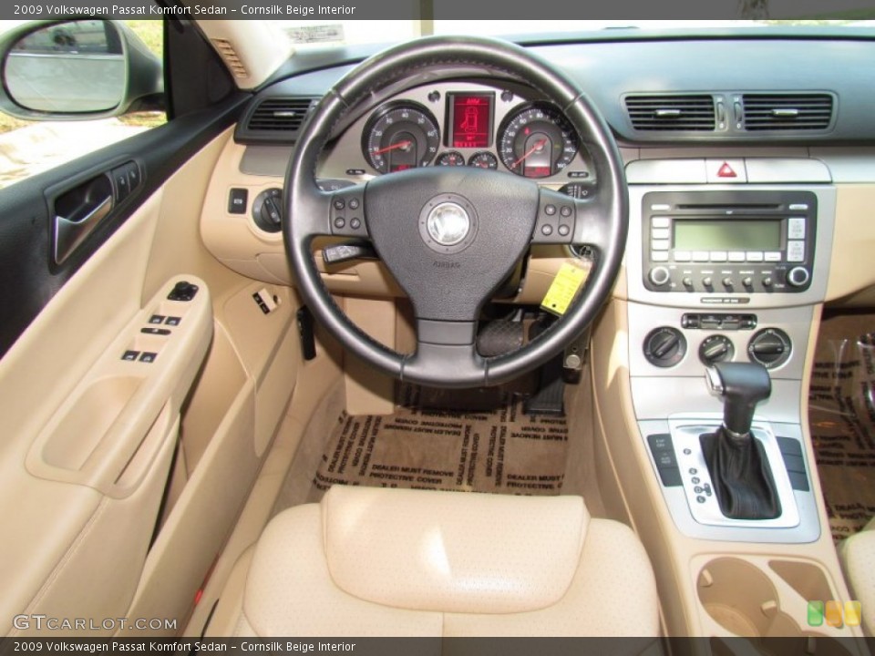 Cornsilk Beige Interior Photo for the 2009 Volkswagen Passat Komfort Sedan #53461226