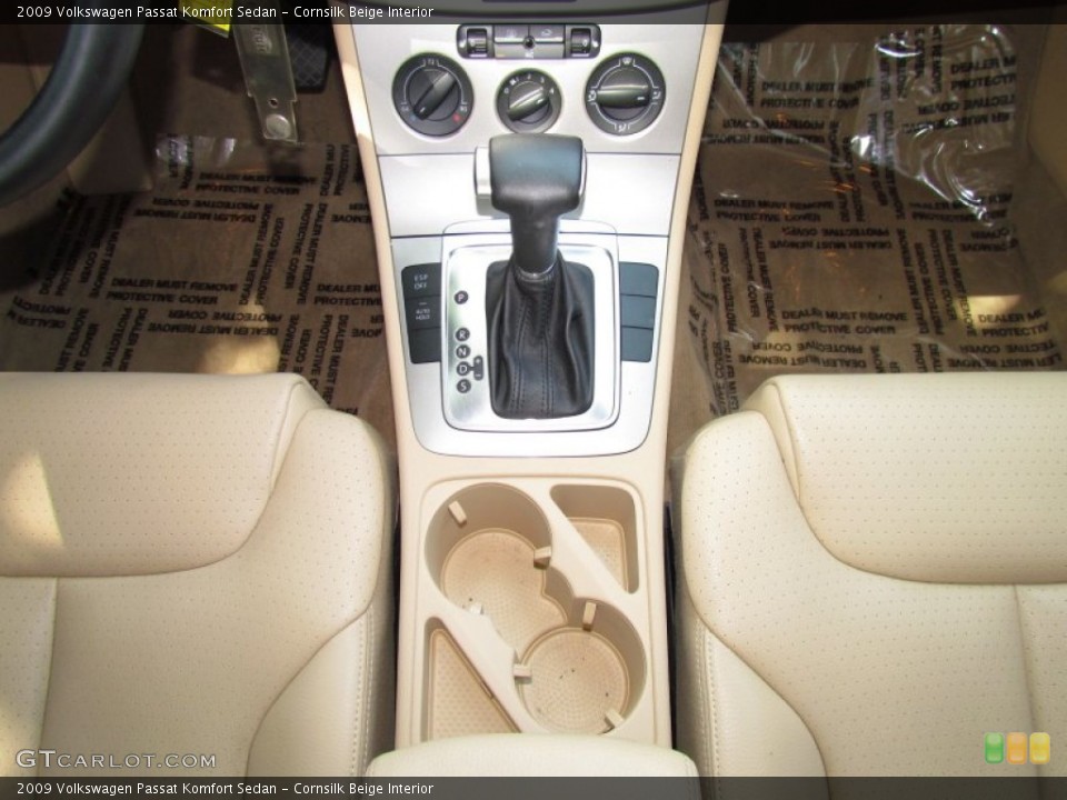 Cornsilk Beige Interior Transmission for the 2009 Volkswagen Passat Komfort Sedan #53461271
