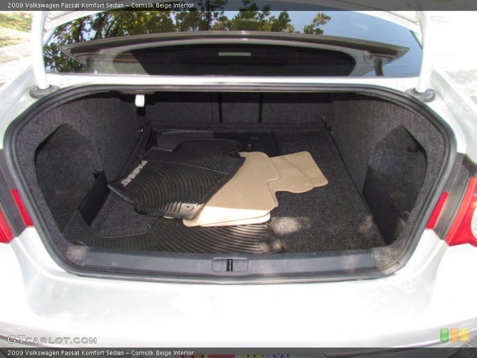 Cornsilk Beige Interior Trunk for the 2009 Volkswagen Passat Komfort Sedan #53461316
