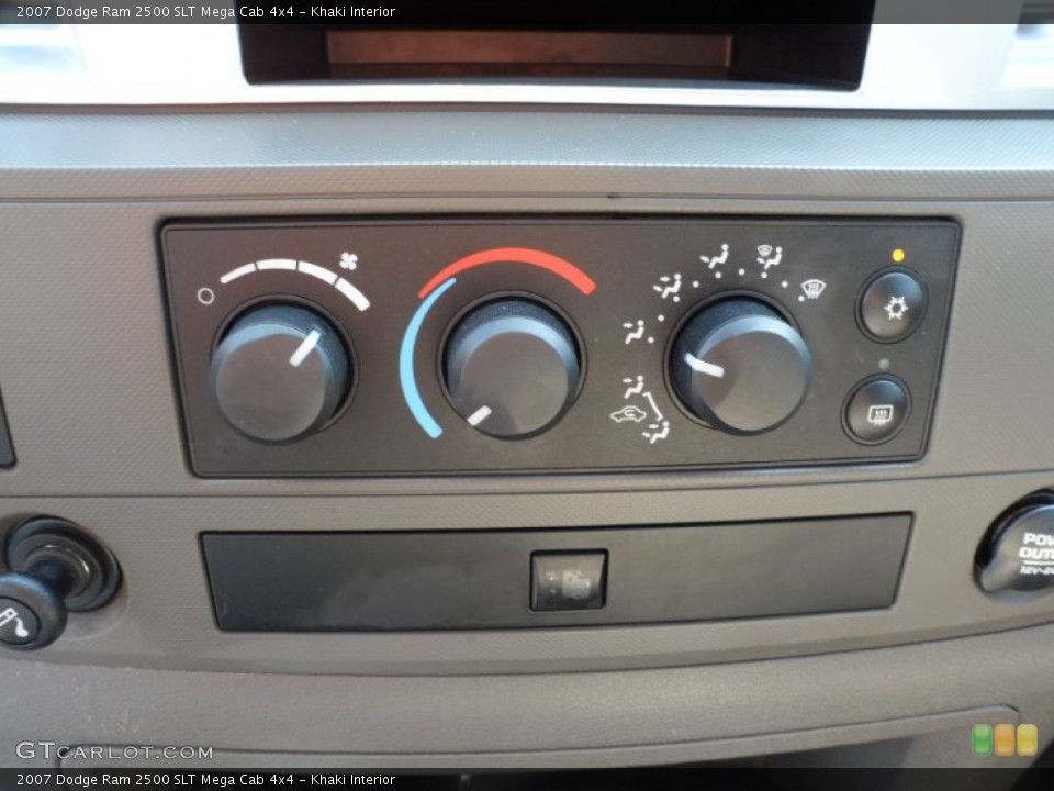 Khaki Interior Controls for the 2007 Dodge Ram 2500 SLT Mega Cab 4x4 #53461643