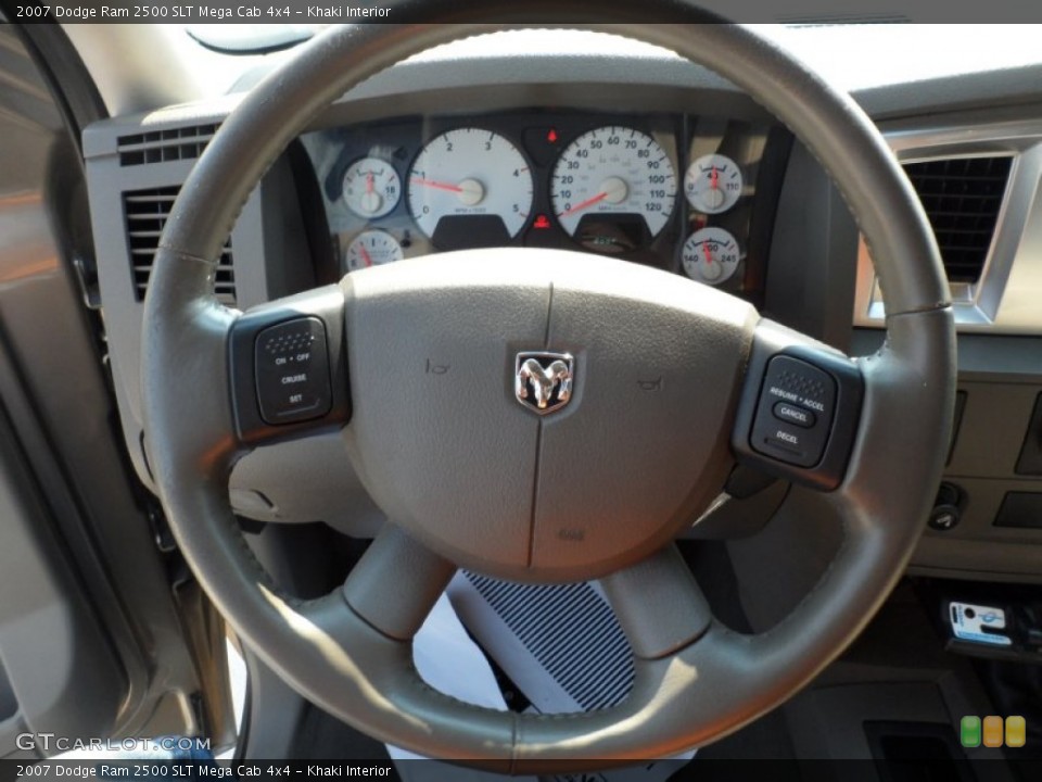 Khaki Interior Steering Wheel for the 2007 Dodge Ram 2500 SLT Mega Cab 4x4 #53461672