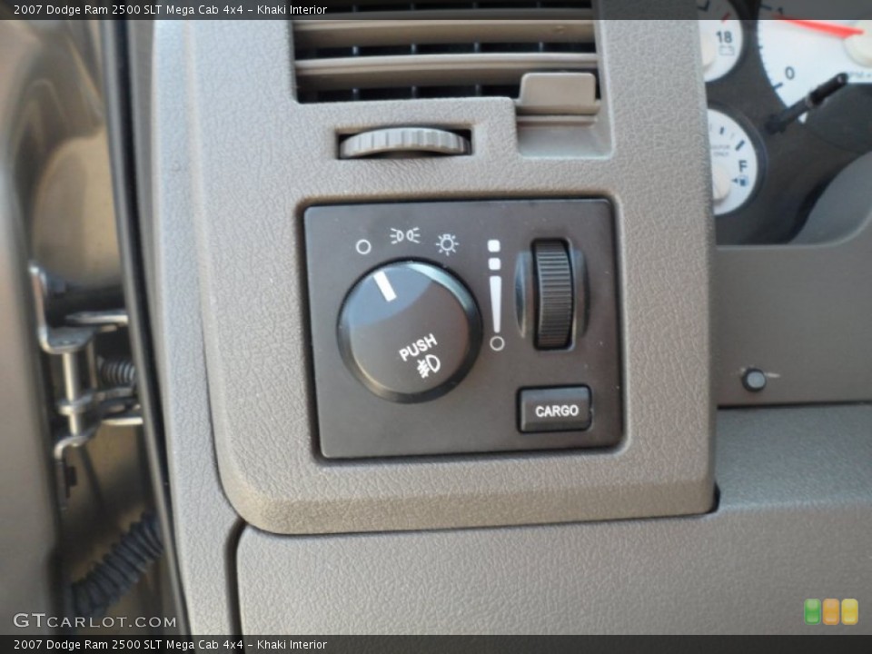 Khaki Interior Controls for the 2007 Dodge Ram 2500 SLT Mega Cab 4x4 #53461715