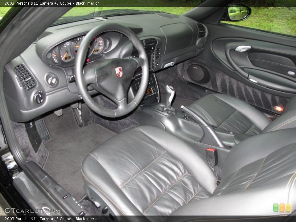 Black Interior Photo for the 2003 Porsche 911 Carrera 4S Coupe #53462393