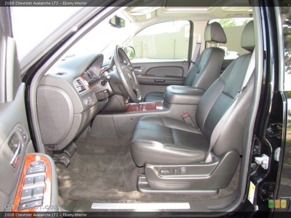 Ebony Interior Photo for the 2008 Chevrolet Avalanche LTZ #53462438