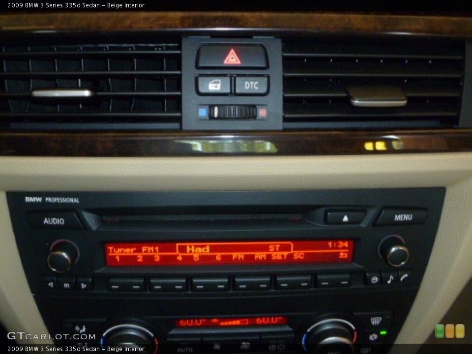 Beige Interior Audio System for the 2009 BMW 3 Series 335d Sedan #53464716