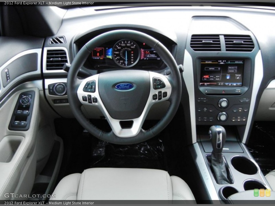 Medium Light Stone Interior Dashboard for the 2012 Ford Explorer XLT #53465674