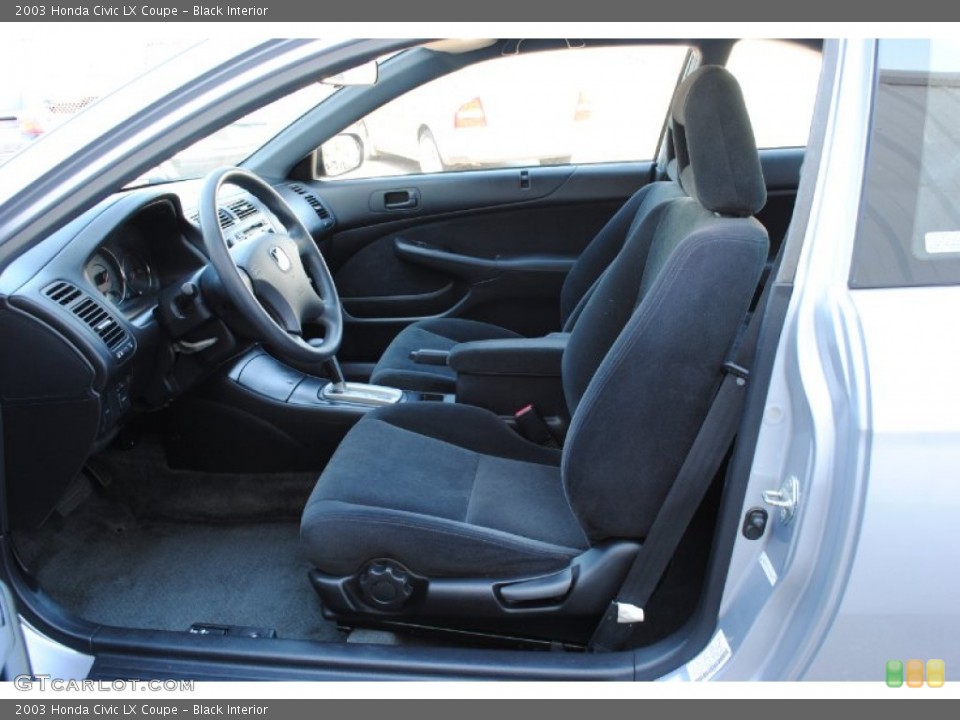 Black Interior Photo for the 2003 Honda Civic LX Coupe #53466103