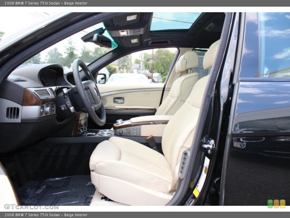Beige Interior Photo for the 2008 BMW 7 Series 750i Sedan #53466913