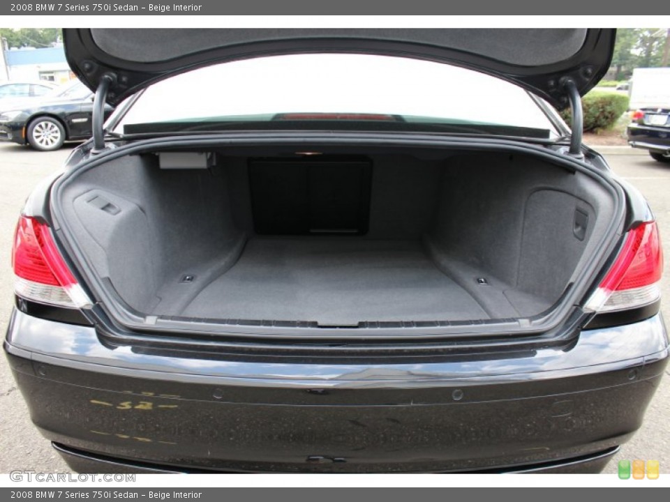 Beige Interior Trunk for the 2008 BMW 7 Series 750i Sedan #53467056