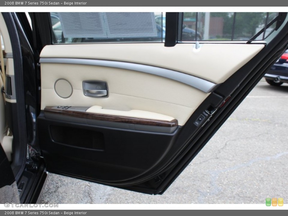 Beige Interior Door Panel for the 2008 BMW 7 Series 750i Sedan #53467086