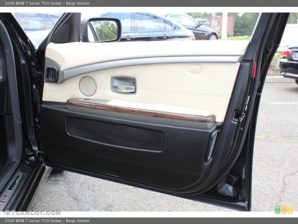 Beige Interior Door Panel for the 2008 BMW 7 Series 750i Sedan #53467126