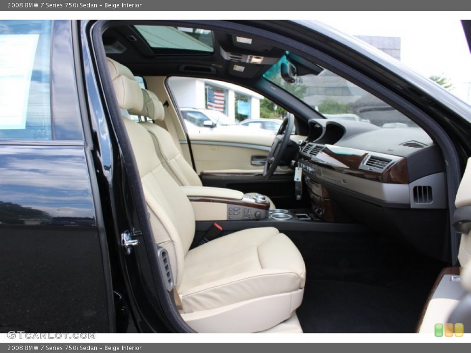 Beige Interior Photo for the 2008 BMW 7 Series 750i Sedan #53467171