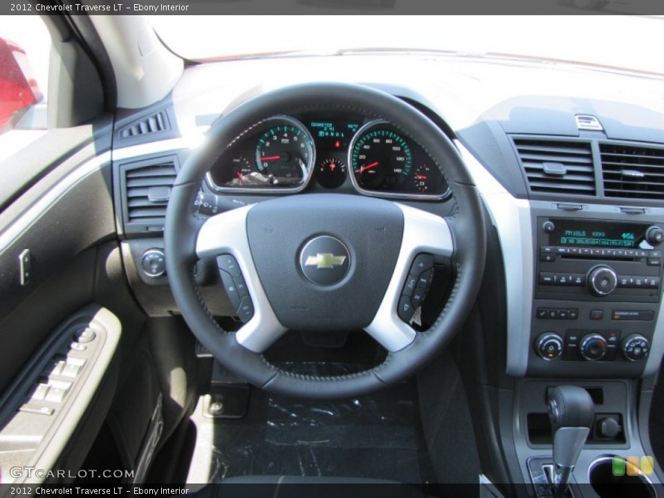 Ebony Interior Steering Wheel for the 2012 Chevrolet Traverse LT #53467819