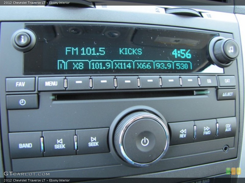 Ebony Interior Audio System for the 2012 Chevrolet Traverse LT #53467861
