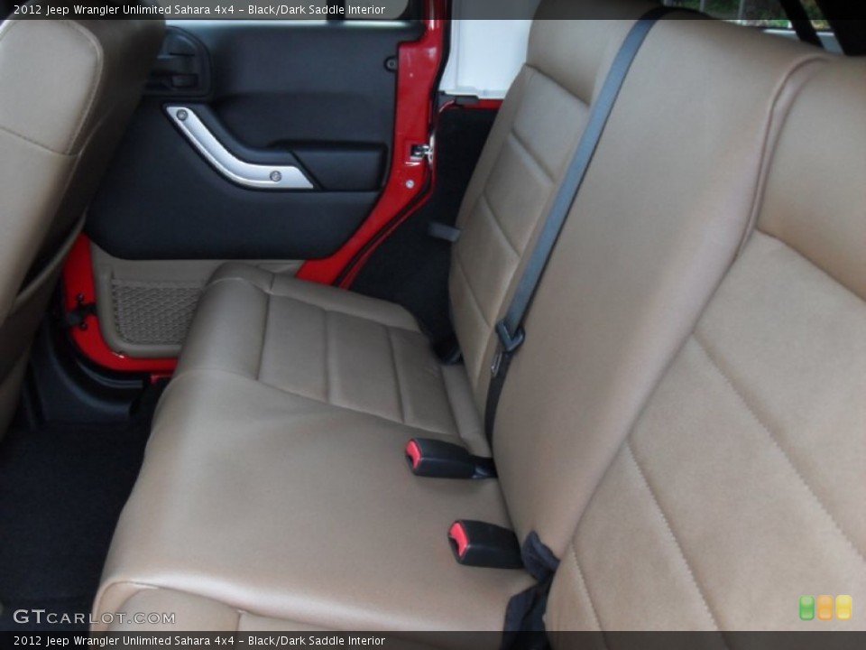 Black/Dark Saddle Interior Photo for the 2012 Jeep Wrangler Unlimited Sahara 4x4 #53467875