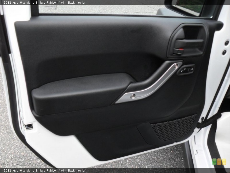 Black Interior Door Panel for the 2012 Jeep Wrangler Unlimited Rubicon 4x4 #53468164