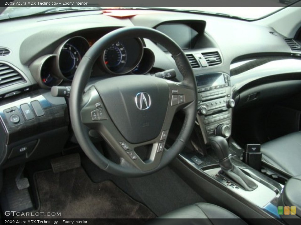 Ebony Interior Prime Interior for the 2009 Acura MDX Technology #53468443