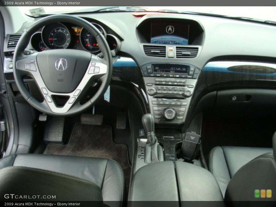 Ebony Interior Dashboard for the 2009 Acura MDX Technology #53468486