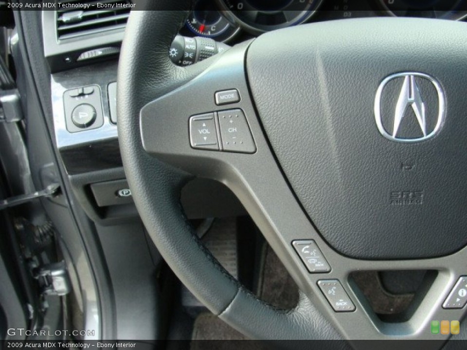 Ebony Interior Controls for the 2009 Acura MDX Technology #53468512