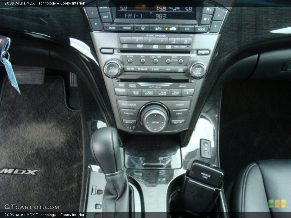 Ebony Interior Controls for the 2009 Acura MDX Technology #53468572