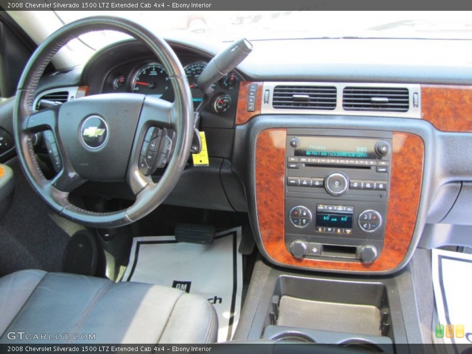 Ebony Interior Dashboard for the 2008 Chevrolet Silverado 1500 LTZ Extended Cab 4x4 #53468704