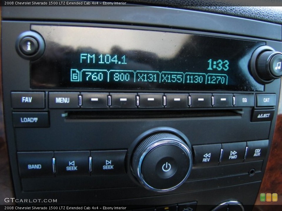 Ebony Interior Audio System for the 2008 Chevrolet Silverado 1500 LTZ Extended Cab 4x4 #53468740