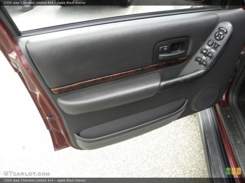 Agate Black Interior Door Panel for the 2000 Jeep Cherokee Limited 4x4 #53469485