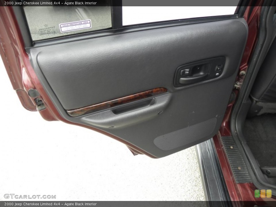 Agate Black Interior Door Panel for the 2000 Jeep Cherokee Limited 4x4 #53469511
