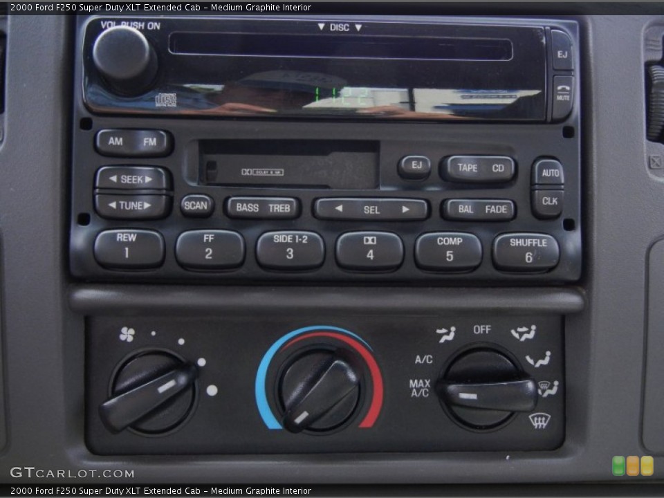 Medium Graphite Interior Controls for the 2000 Ford F250 Super Duty XLT Extended Cab #53469922